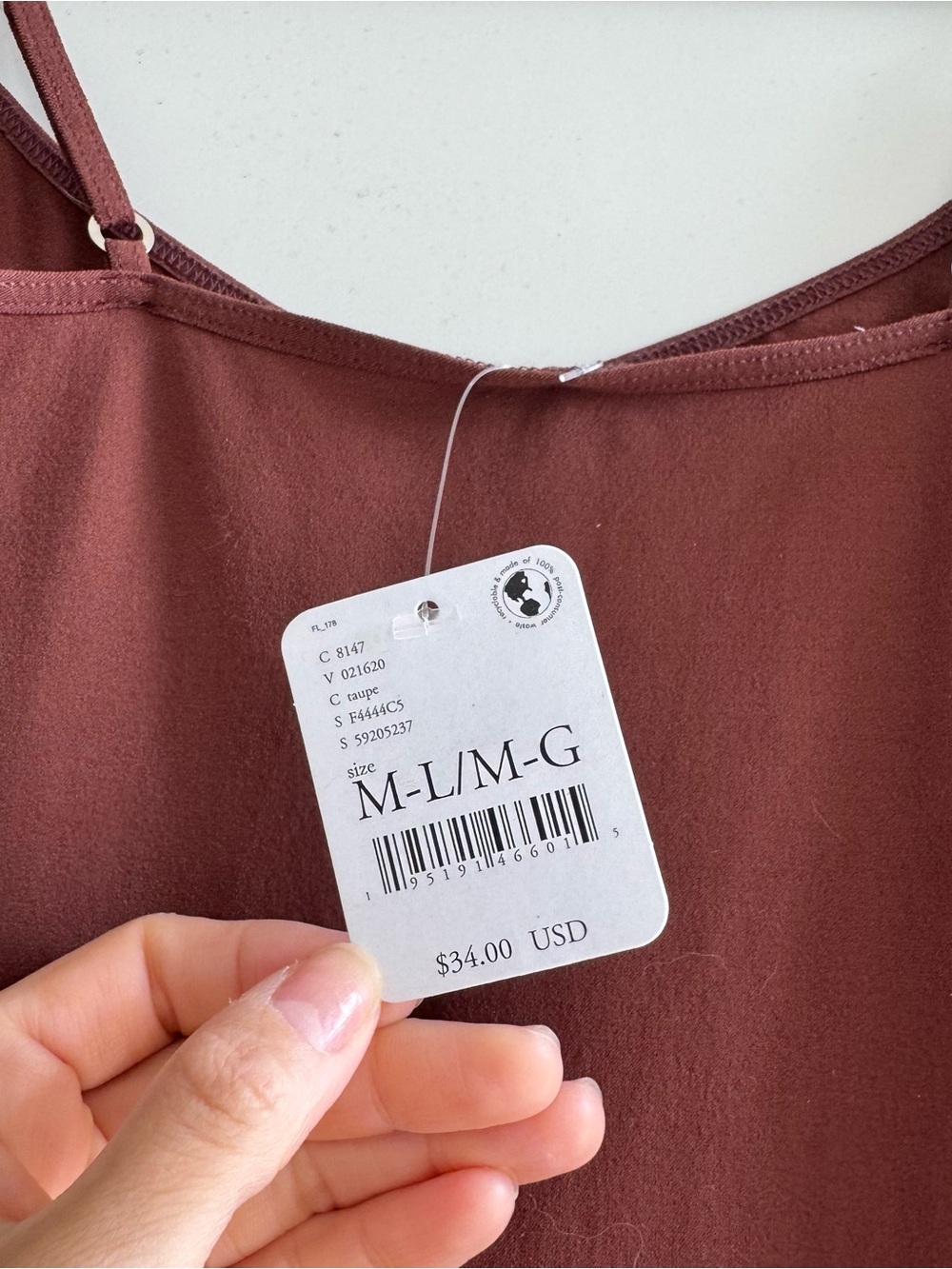 Free People Slip Midi Dress in Brown terracotta M - Picture 4 of 4